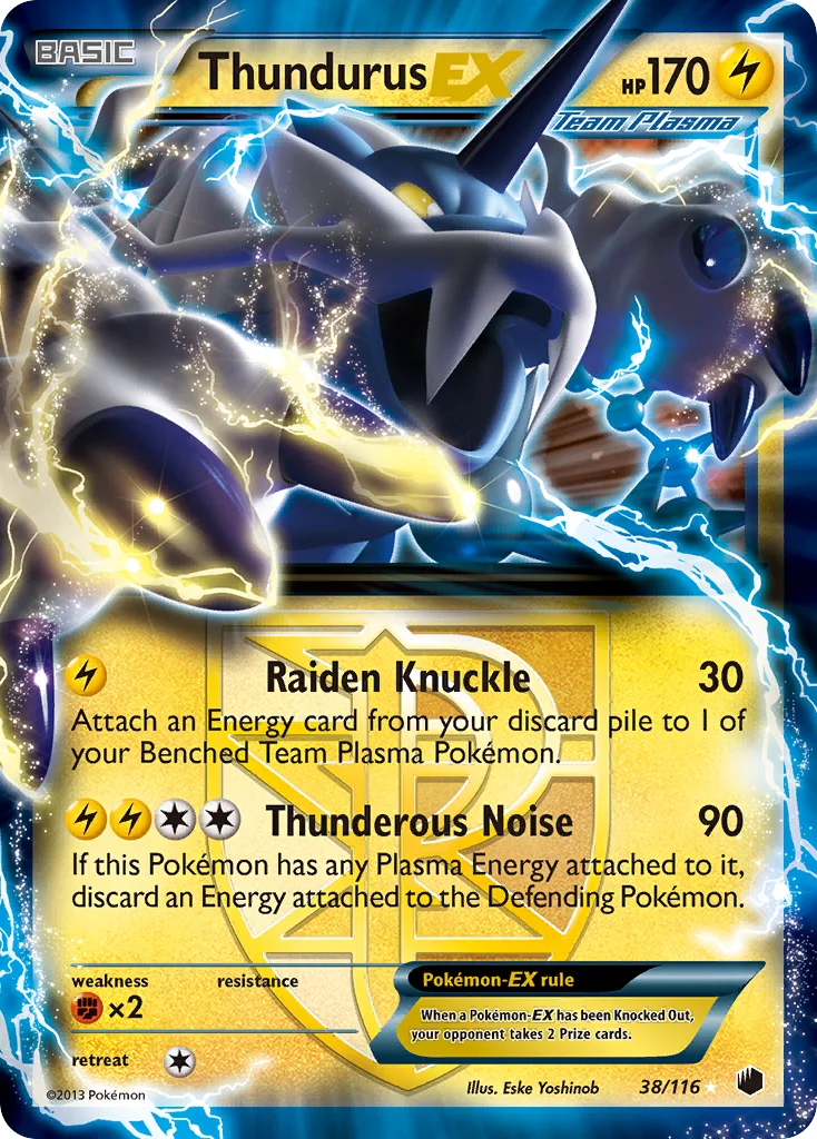 Thundurus-EX Pokemon card