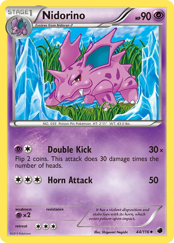 Nidorino Pokemon card