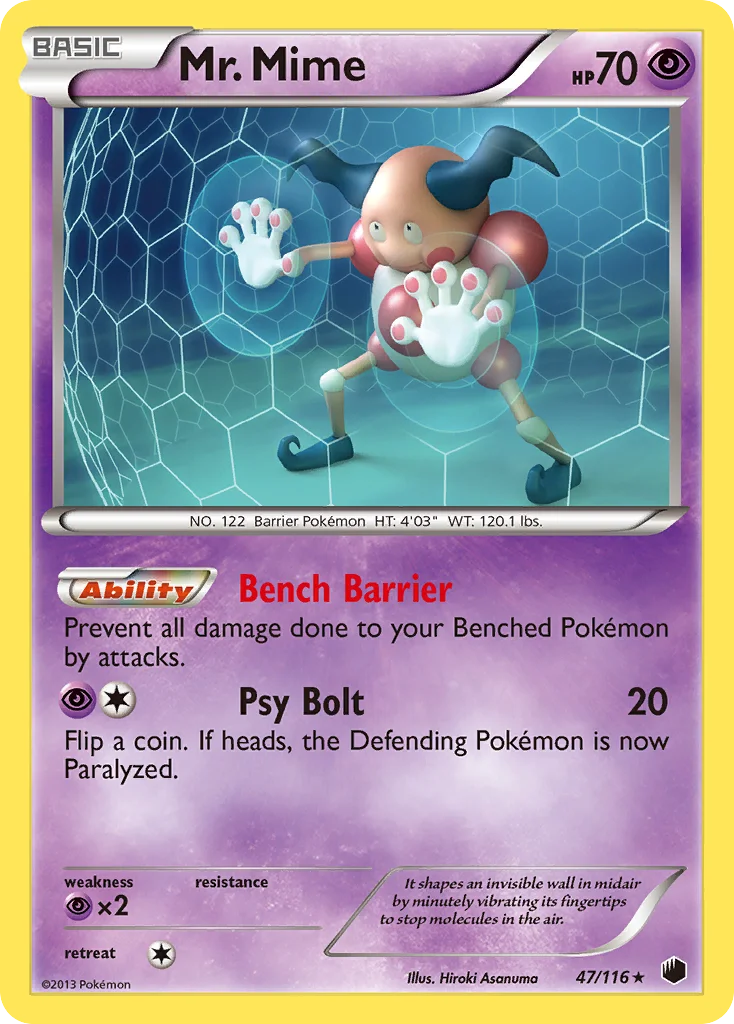Mr. Mime Pokemon card