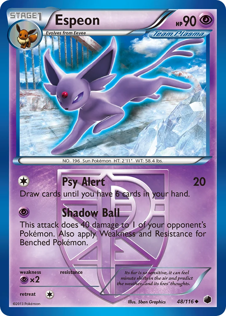 Espeon Pokemon card