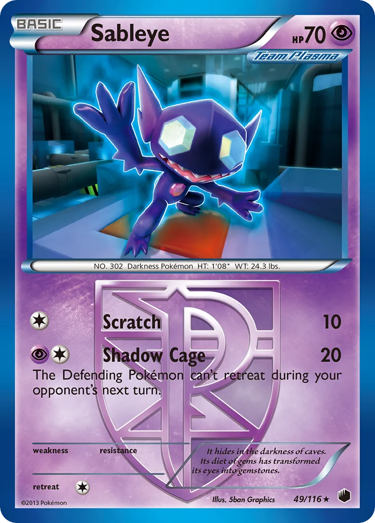 Sableye Pokemon card