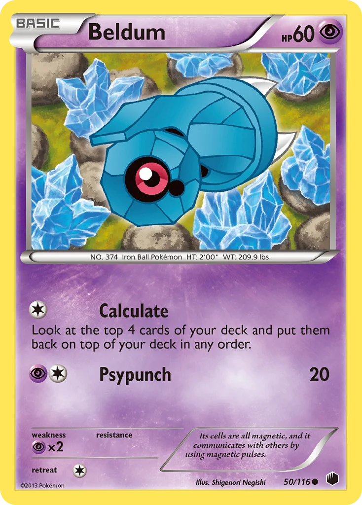 Beldum Pokemon card