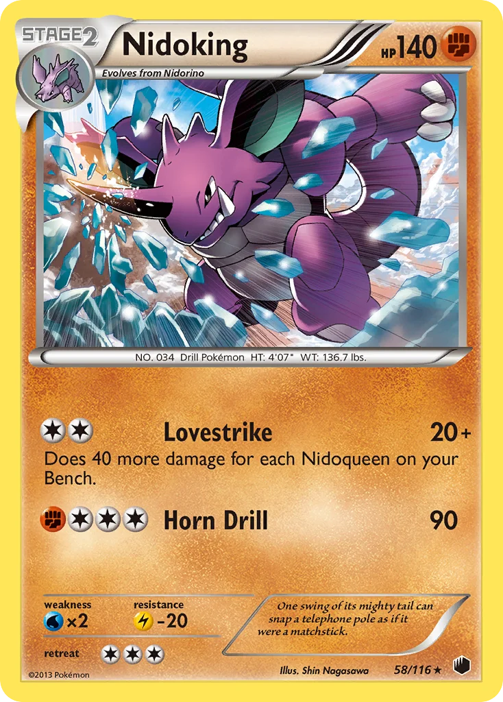 Nidoking Pokemon card