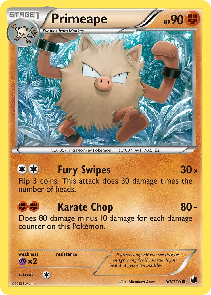 Primeape Pokemon card
