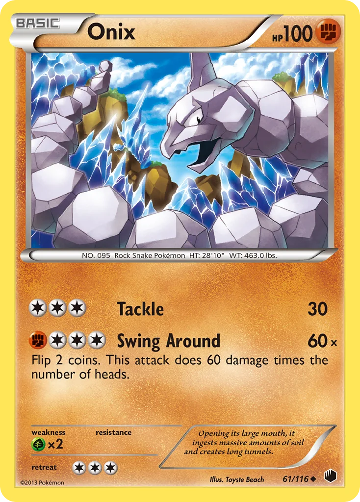 Onix Pokemon card