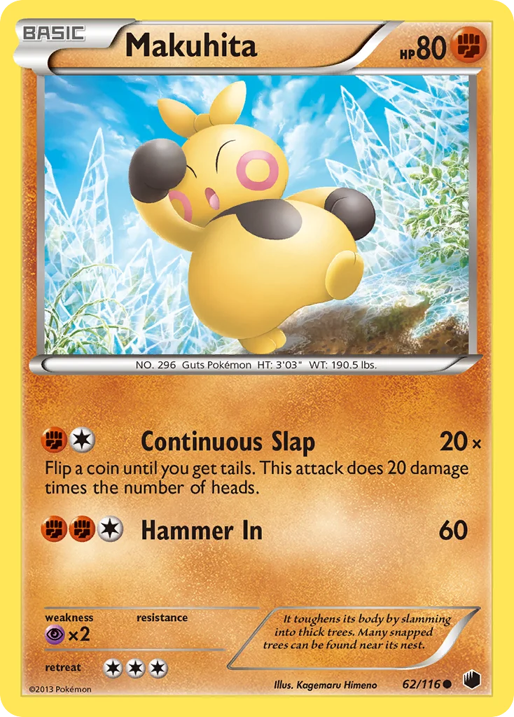 Makuhita Pokemon card