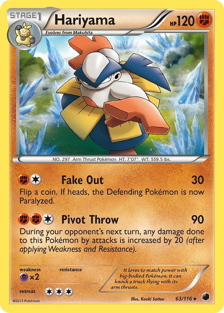 Hariyama Pokemon card