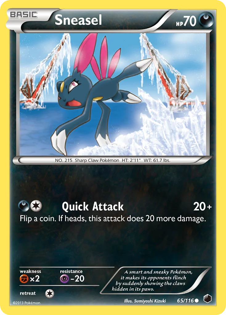 Sneasel Pokemon card