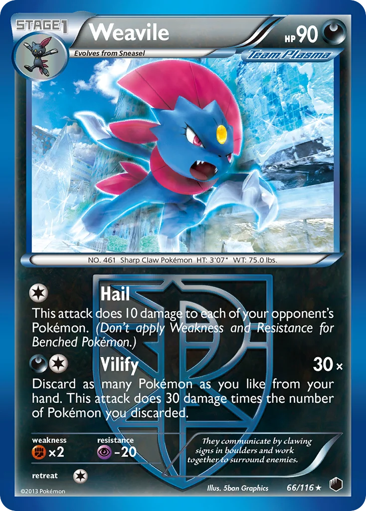 Weavile Pokemon card