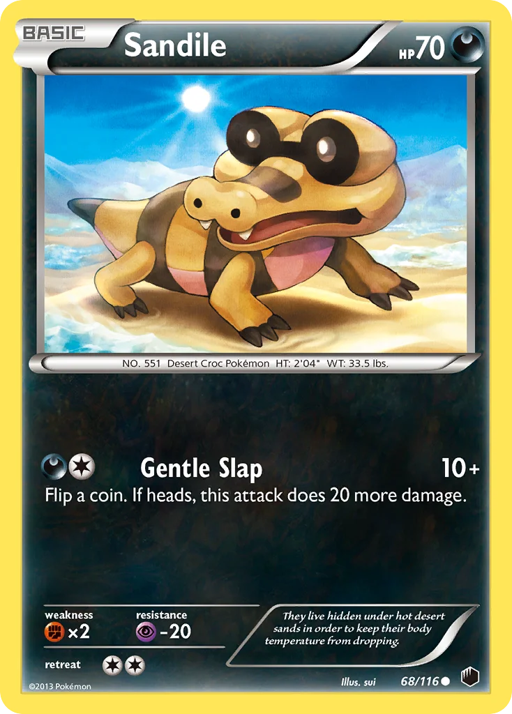 Sandile Pokemon card