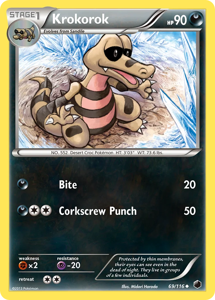 Krokorok Pokemon card