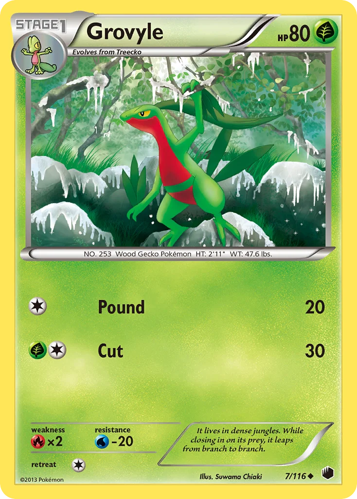 Grovyle Pokemon card