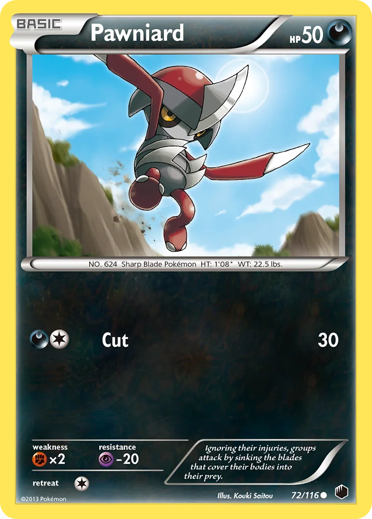 Pawniard Pokemon card