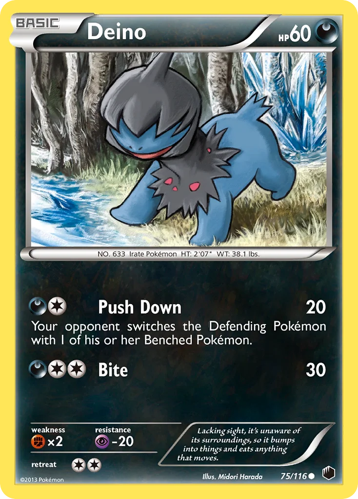 Deino Pokemon card