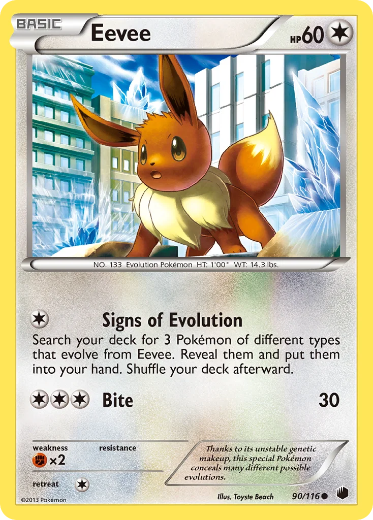 Eevee Pokemon card