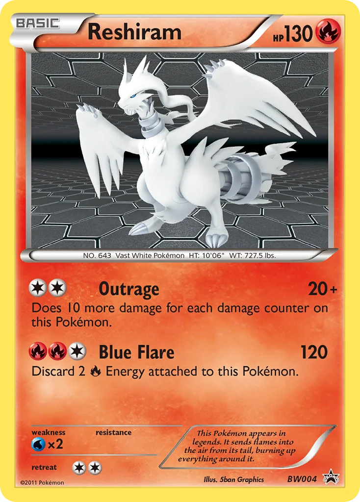 Reshiram Pokemon card