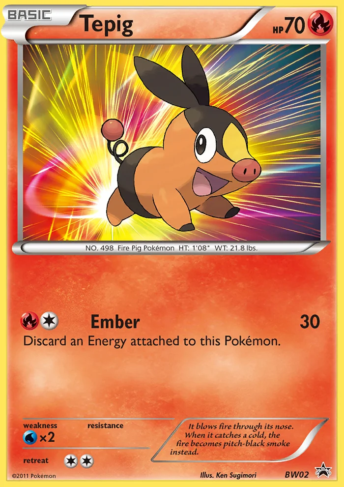 Tepig Pokemon card