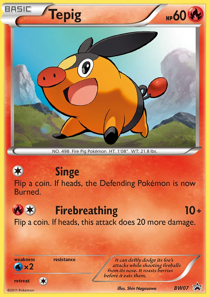 Tepig Pokemon card