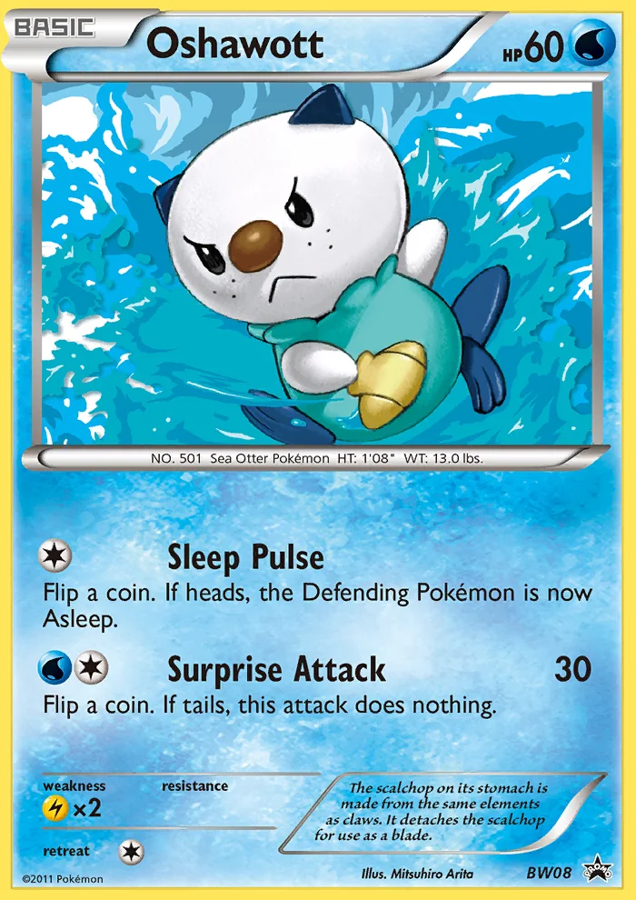 Oshawott Pokemon card