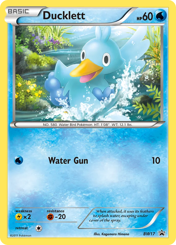 Ducklett Pokemon card