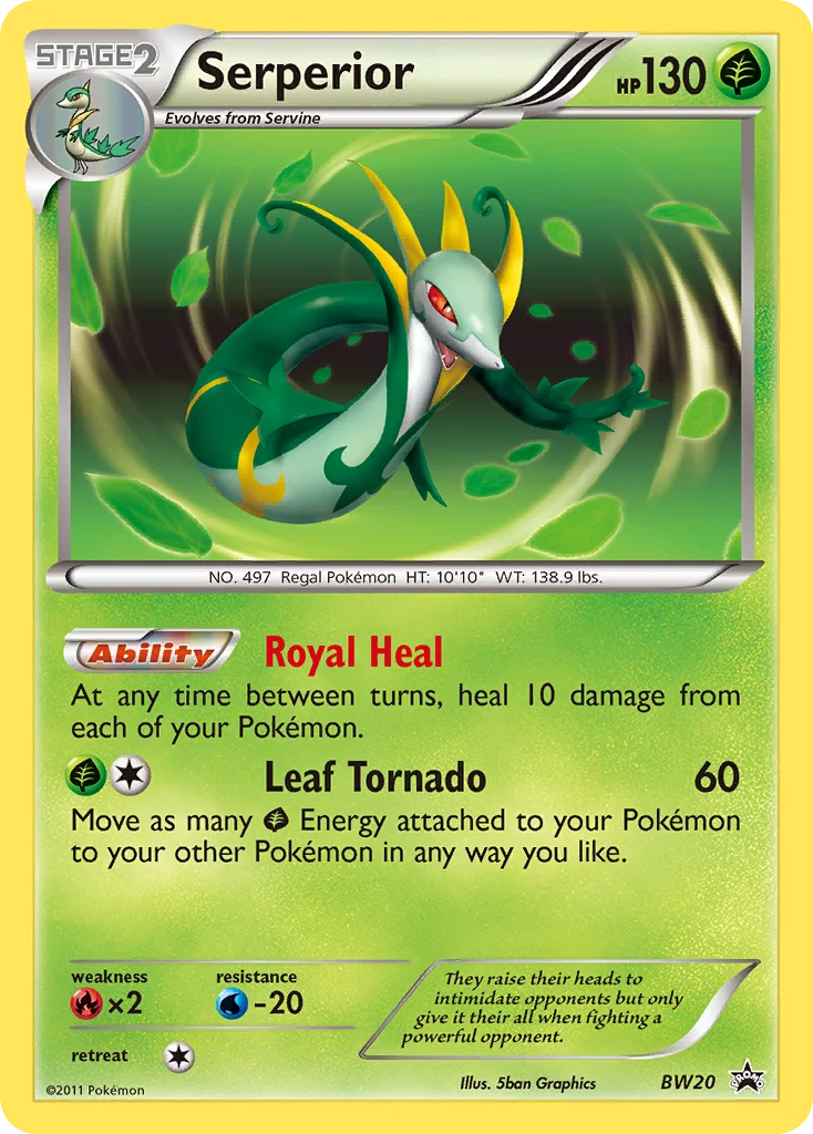 Serperior Pokemon card