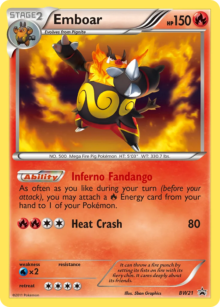 Emboar Pokemon card