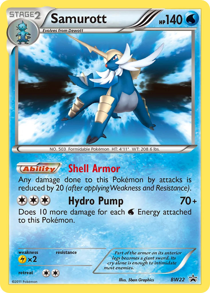 Samurott Pokemon card