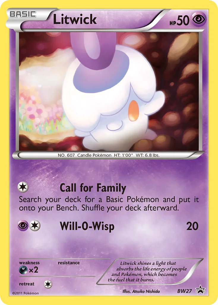 Litwick Pokemon card