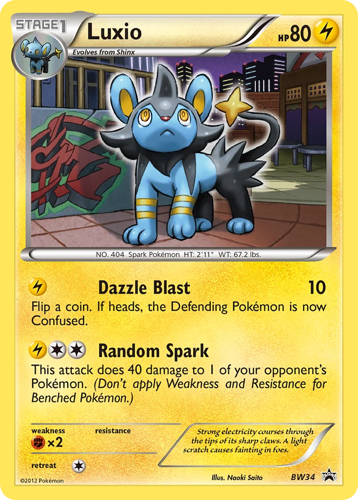 Luxio Pokemon card