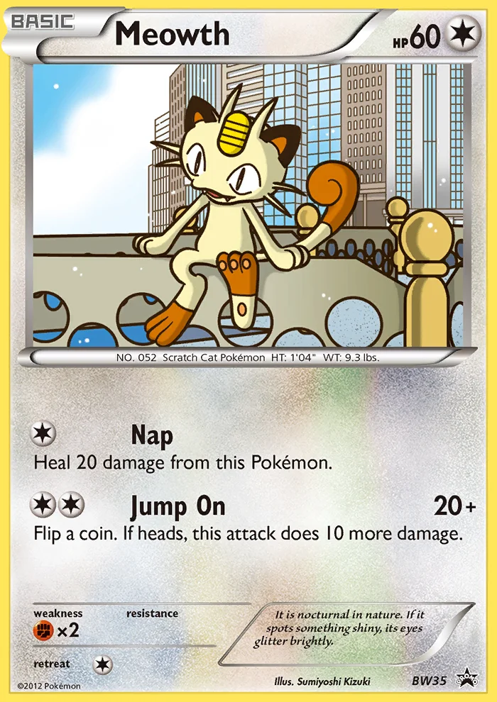 Meowth Pokemon card