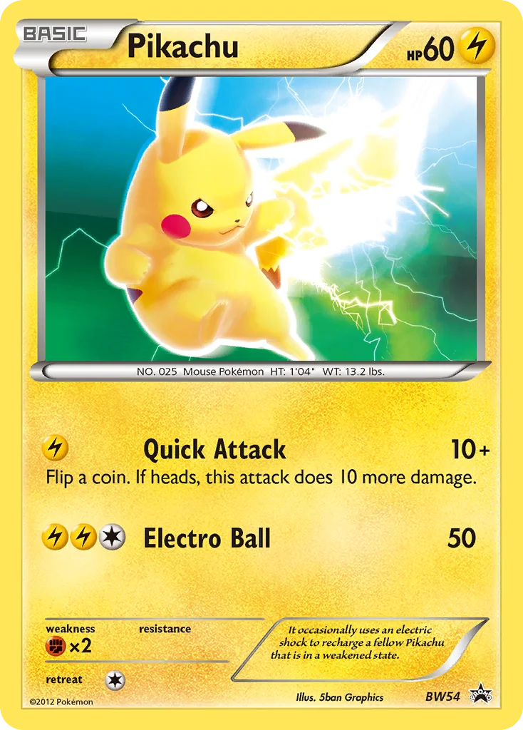Pikachu Pokemon card