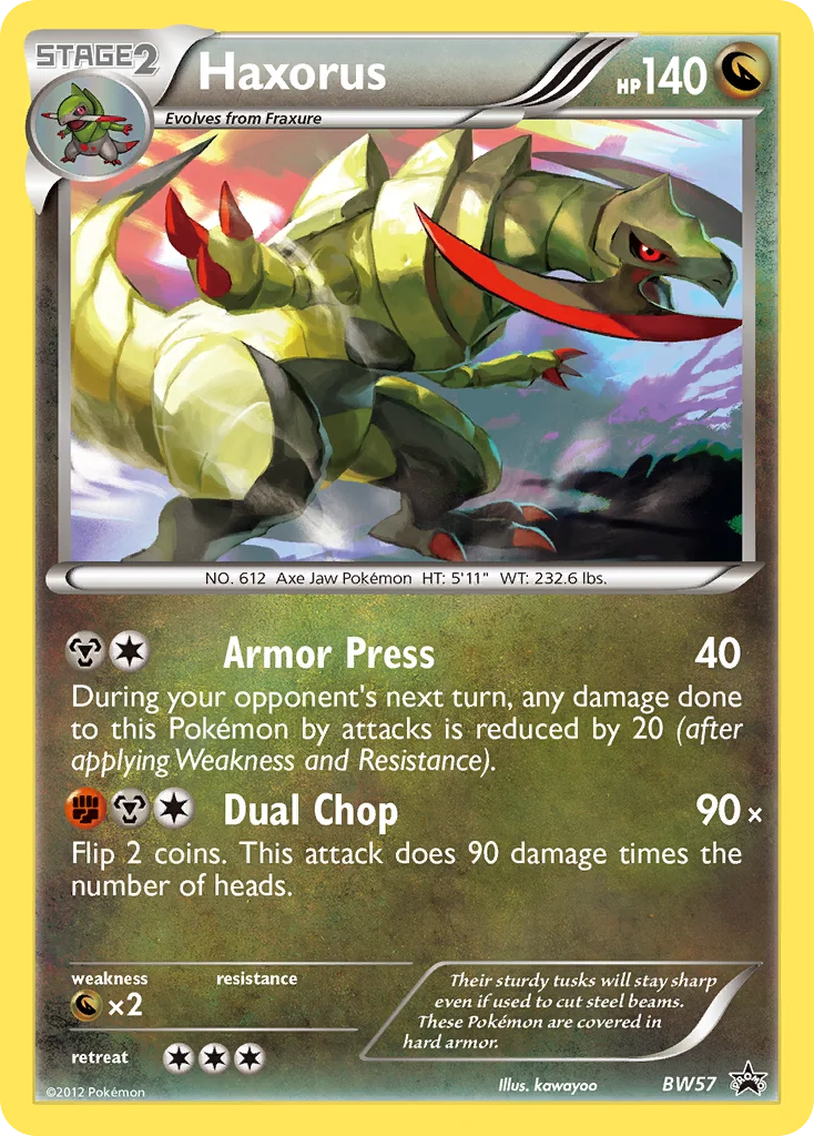 Haxorus Pokemon card