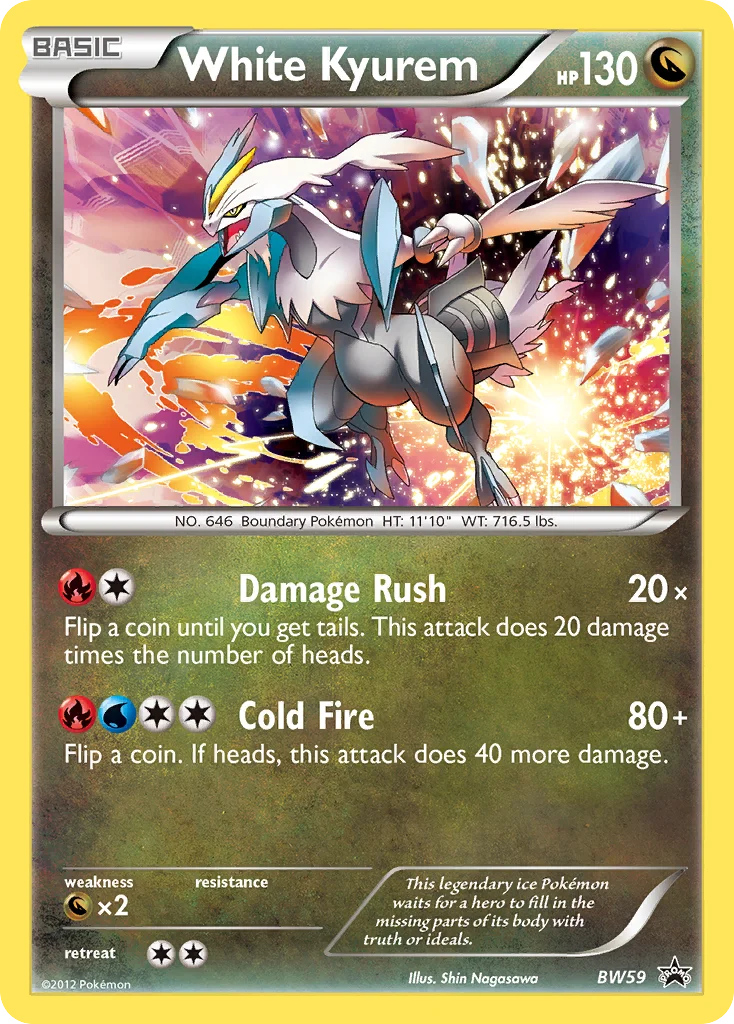 White Kyurem Pokemon card