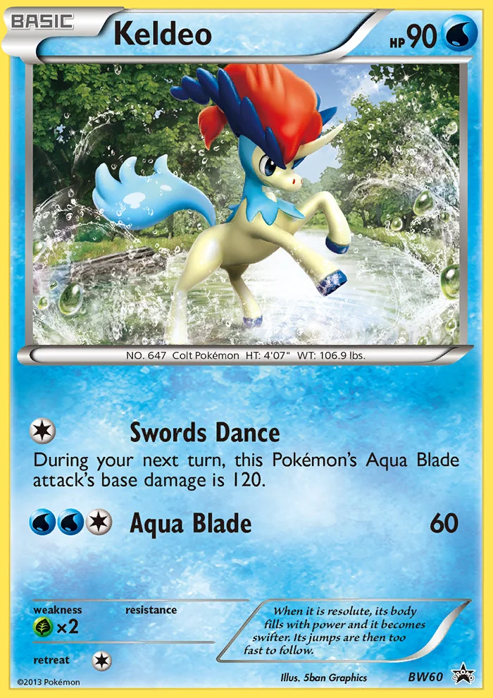 Keldeo Pokemon card
