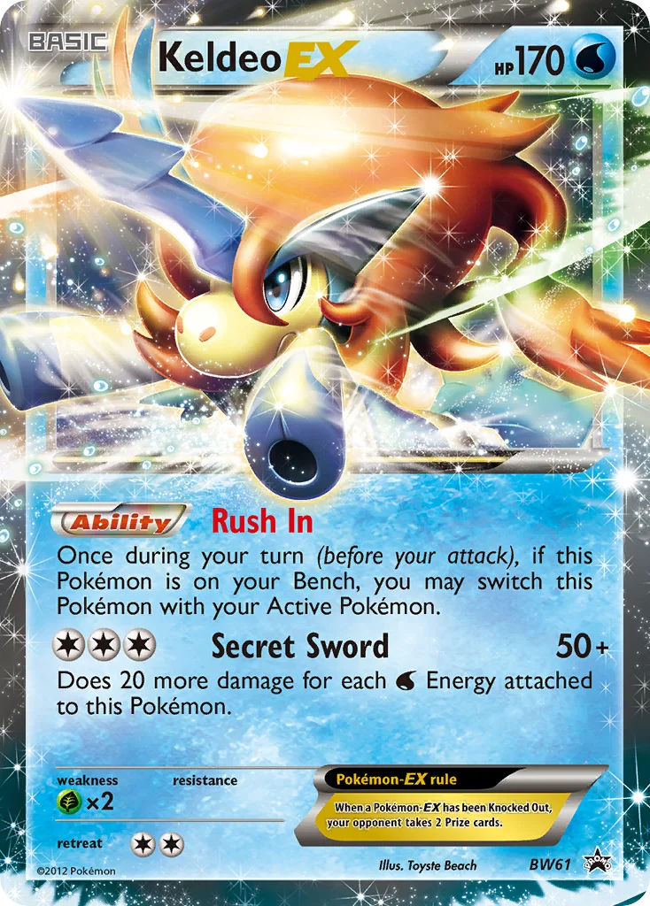 Keldeo-EX Pokemon card