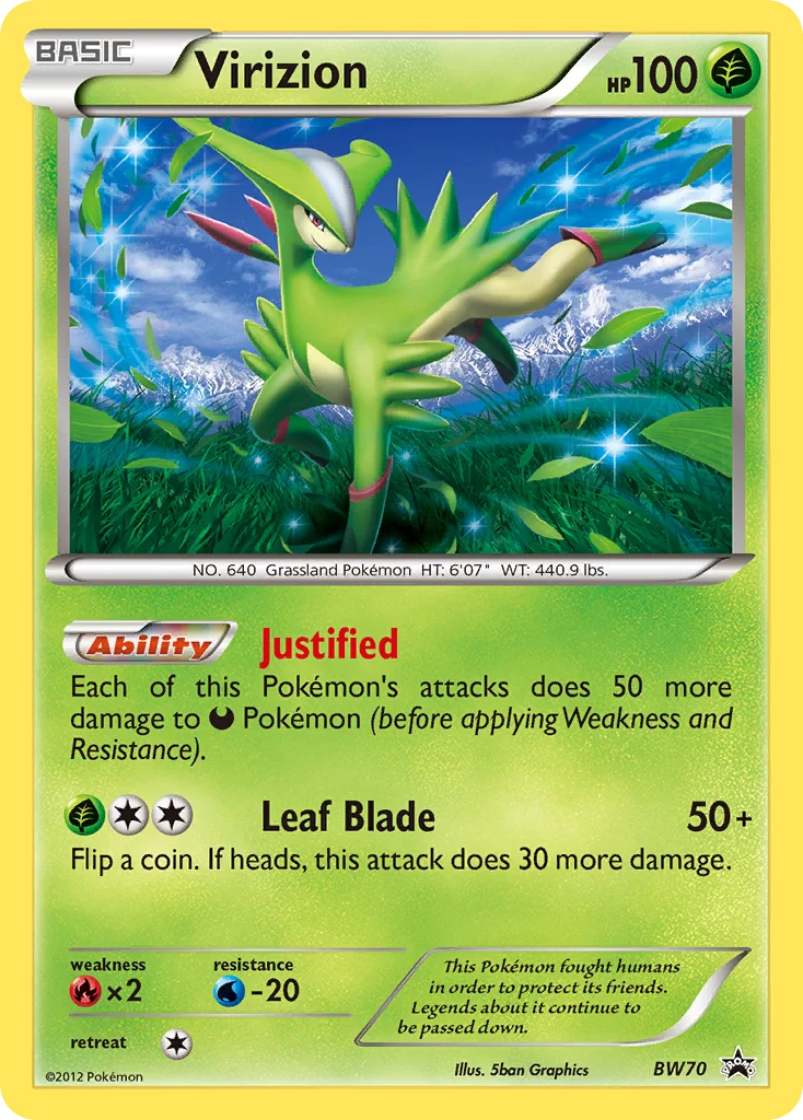 Virizion Pokemon card