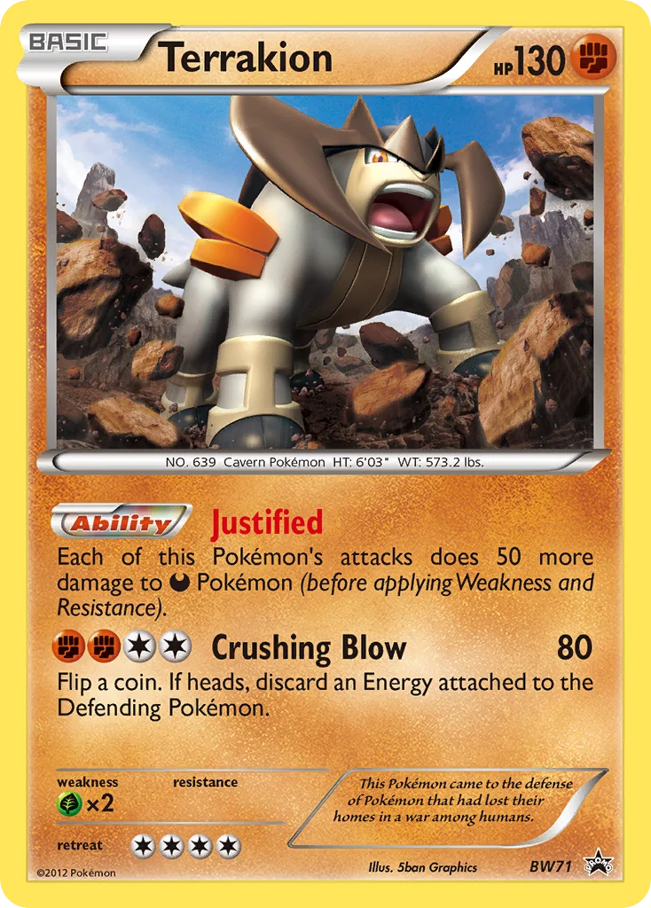 Terrakion Pokemon card