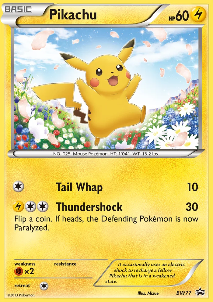 Pikachu Pokemon card