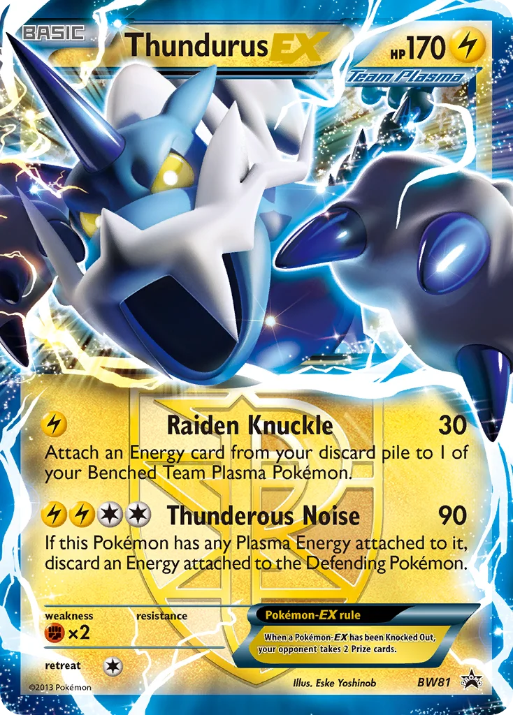 Thundurus-EX Pokemon card