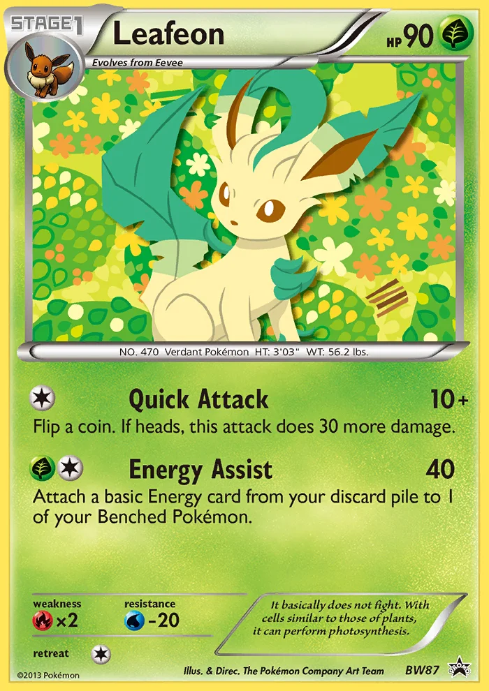 Leafeon Pokemon card