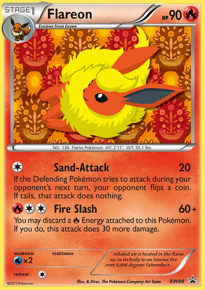 Flareon Pokemon card