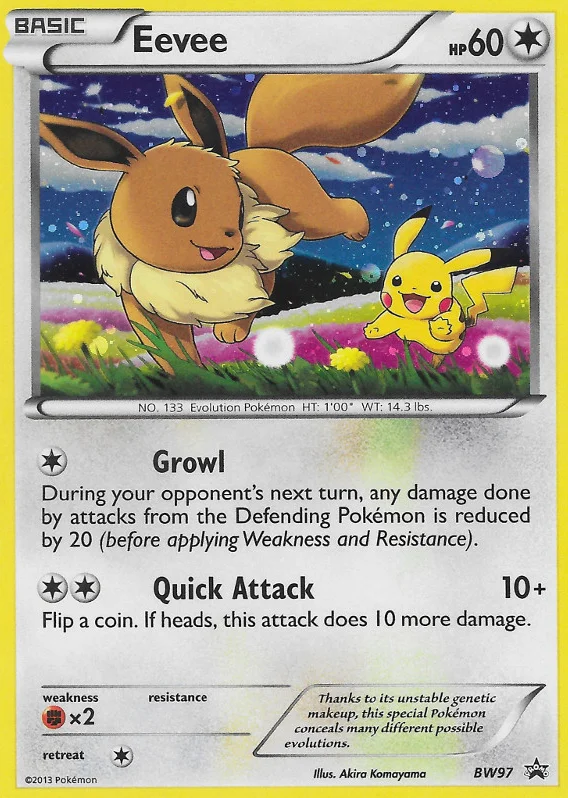 Eevee Pokemon card