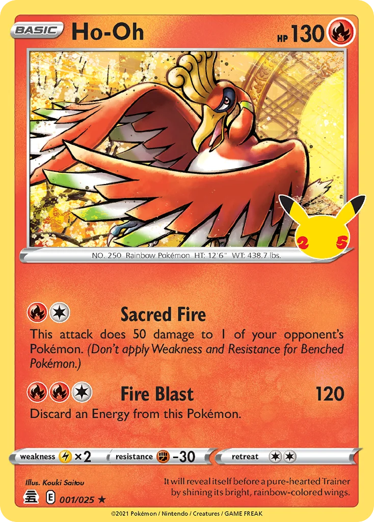 Ho-Oh Pokemon card