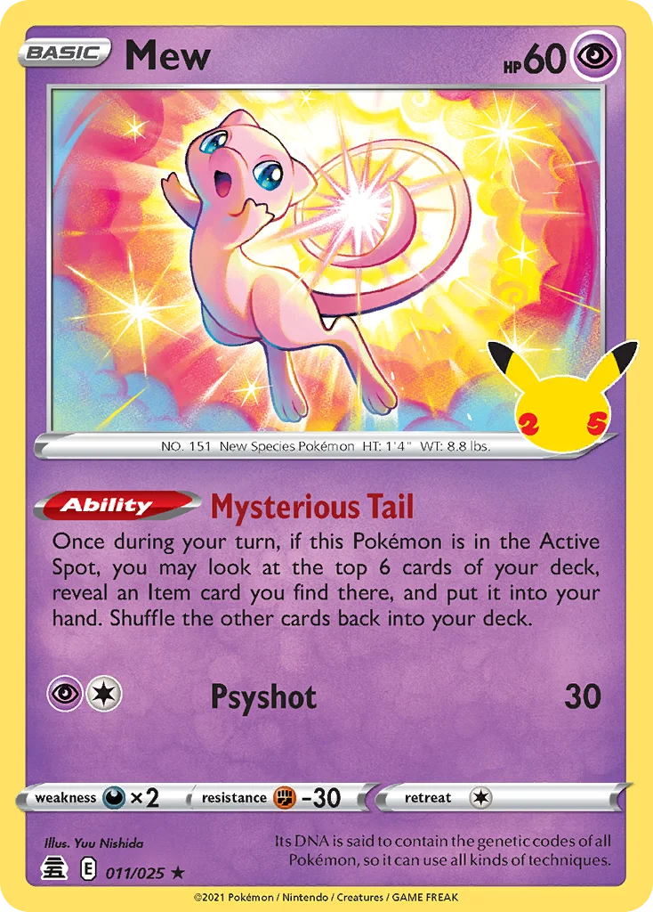 Mew Pokemon card