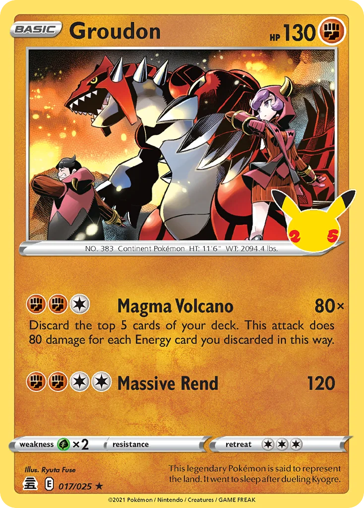 Groudon Pokemon card