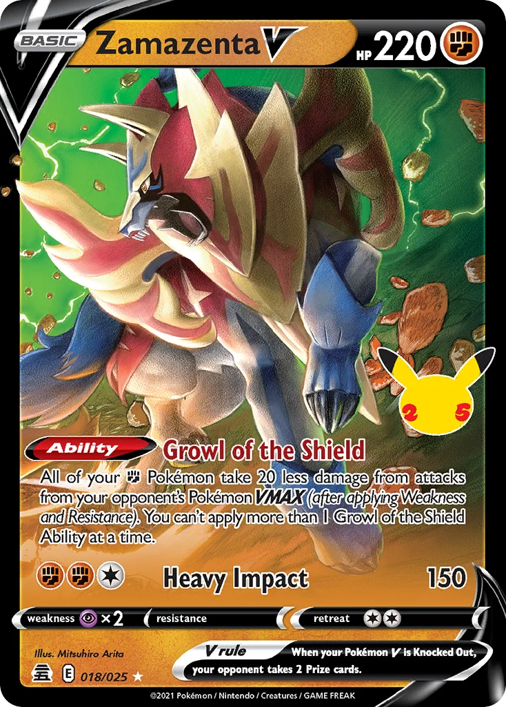 Zamazenta V Pokemon card