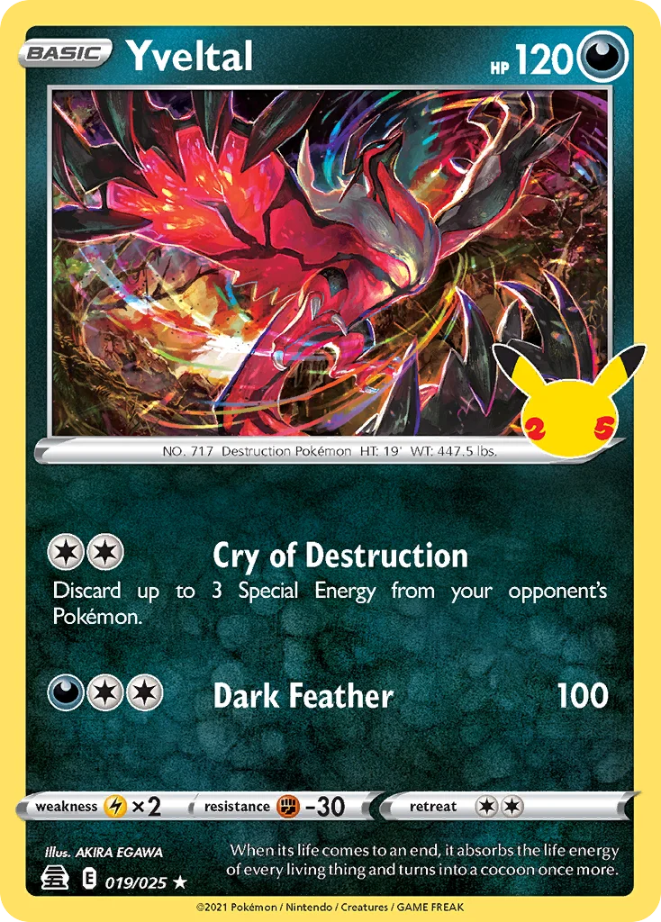 Yveltal Pokemon card