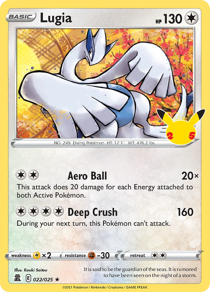 Lugia Pokemon card