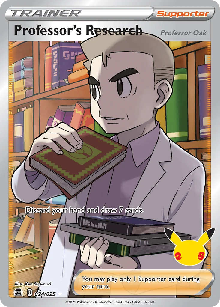 Professor's Research (Professor Oak) Pokemon card