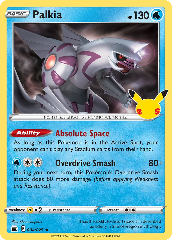 Palkia Pokemon card